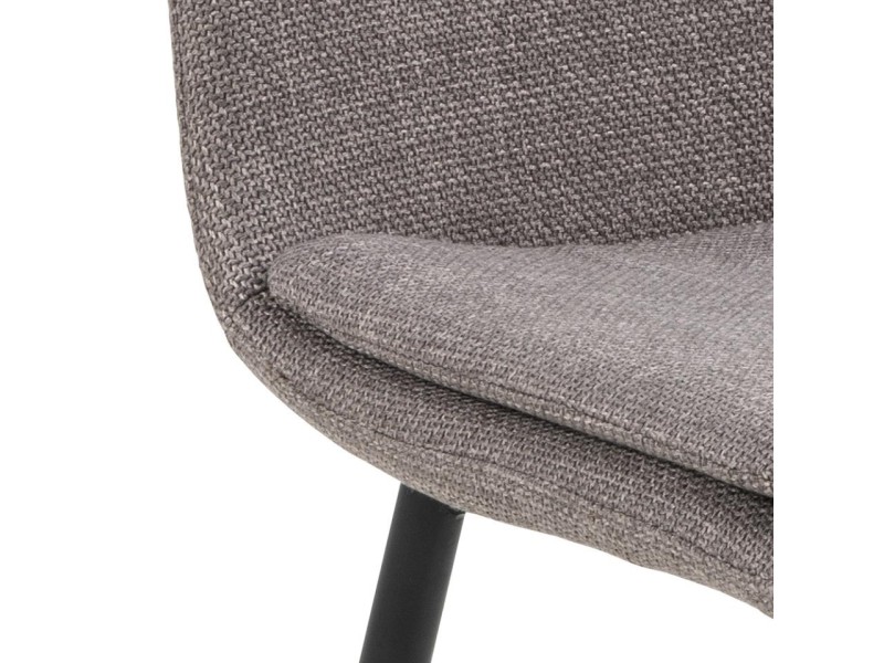 Krzesło Becca szare tkanina Basel 34FR - ACTONA